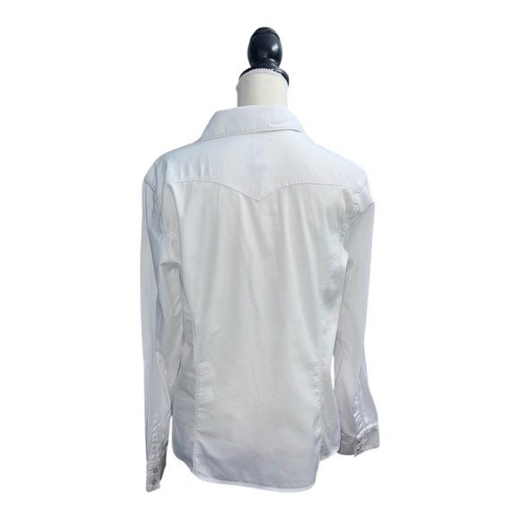 GAP (EUC) 100% Cotton Long Sleeve, Snap Button Up Top, Size Large - Picture 3 of 10